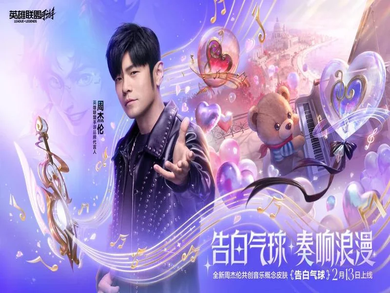 在峡谷奏响浪漫!《英雄联盟手游》携手周杰伦推出告白气球系列皮肤!